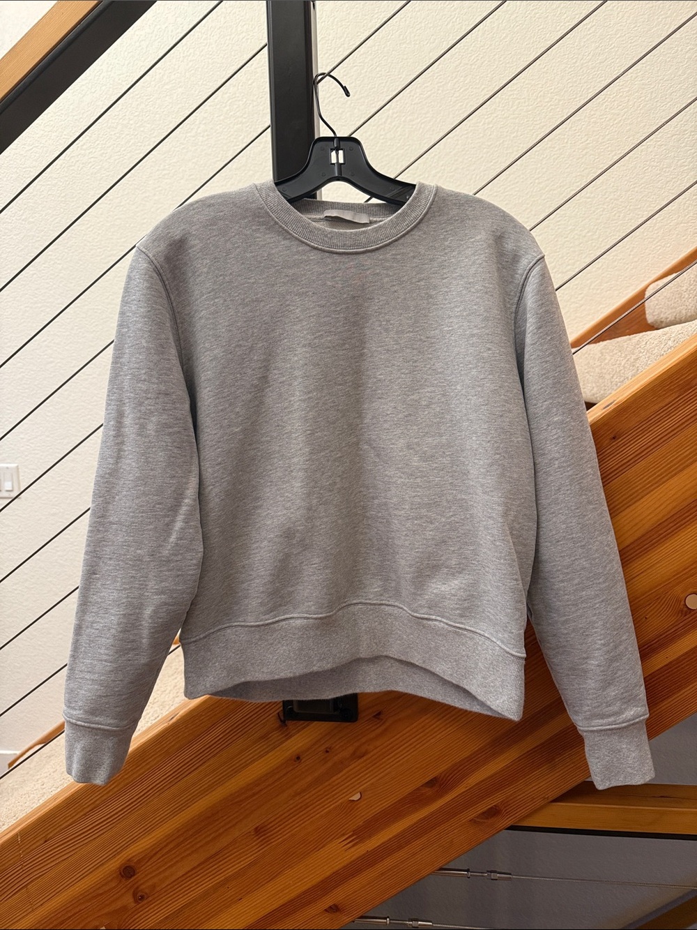 WARDROBE.NYC Heather Gray Crewneck Sweatshirt Sz S
